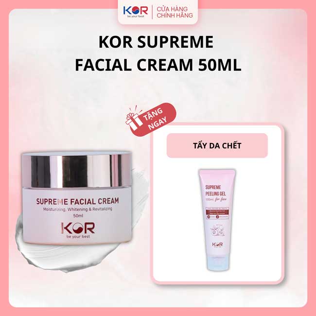 Kem dưỡng da KOR Tặng Tẩy da chết
