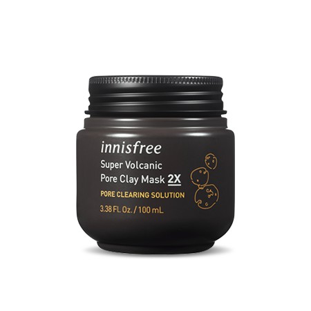 Siêu mặt nạ đất sét đá tro núi lửa innisfree Super Volcanic Pore Clay Mask 2X 100 mL