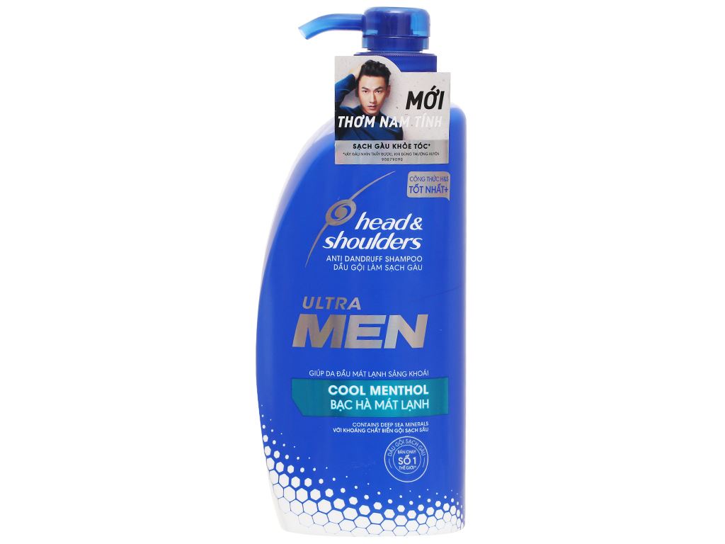 Dầu gội cho nam Head & Shoulders Ultra Men bạc hà mát lạnh 650ml