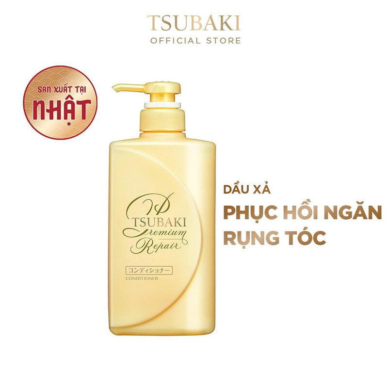 Dầu Xả Tsubaki Premium Repair Conditioner Phục Hồi Hư Tổn 490ml