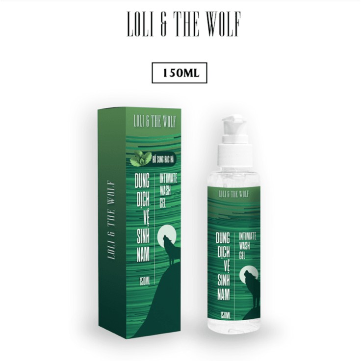 Dung dịch vệ sinh nam Loli & The Wolf hương bạc hà 150ml