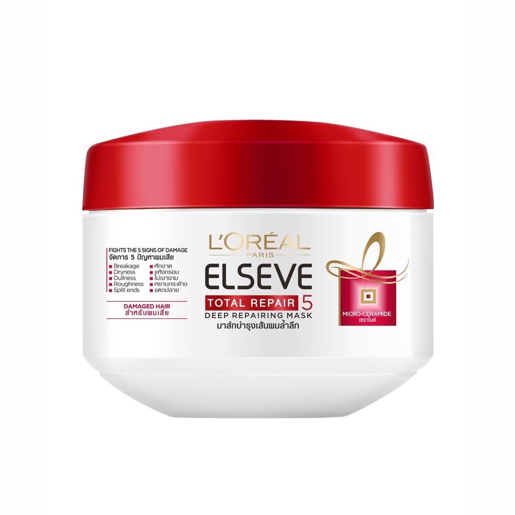 Kem Ủ L'Oreal Elseve Total Repair 5 Deep Reparing Mask Phục Hồi Tóc 200ml