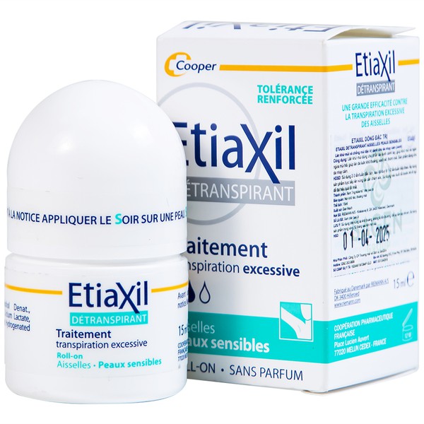 Lăn Khử Mùi Etiaxil Detranspirant Đặc Trị Mồ Hôi 15ml