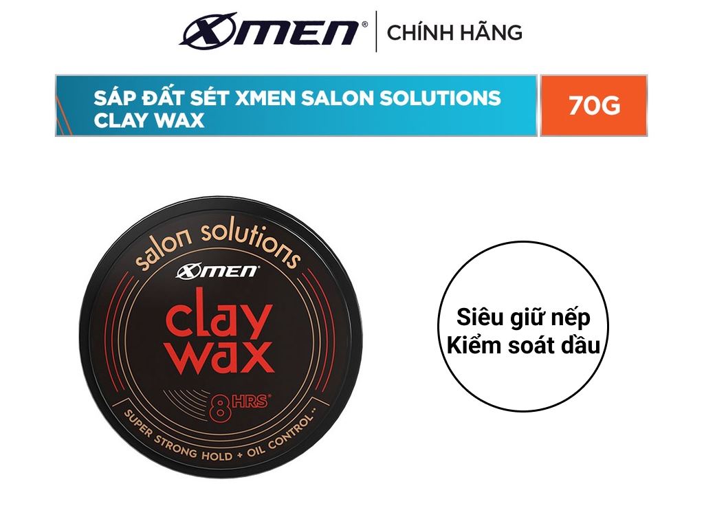 Sáp vuốt tóc X Men Clay Wax 70g