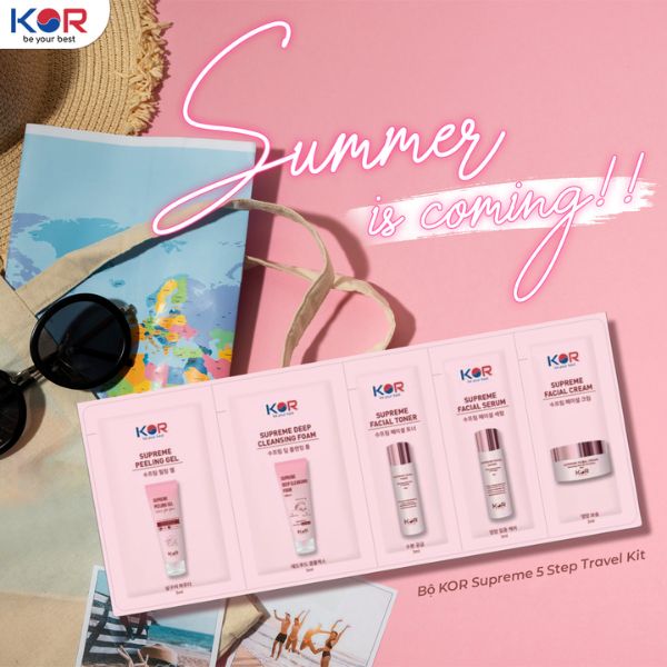 Bộ KOR Supreme 5 Step Travel Kit tiện lợi dành cho nàng mê du lịch