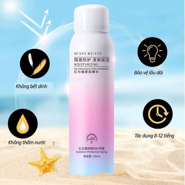 Kem chống nắng maycreate có dùng cho mặt được không? Dùng tốt không?