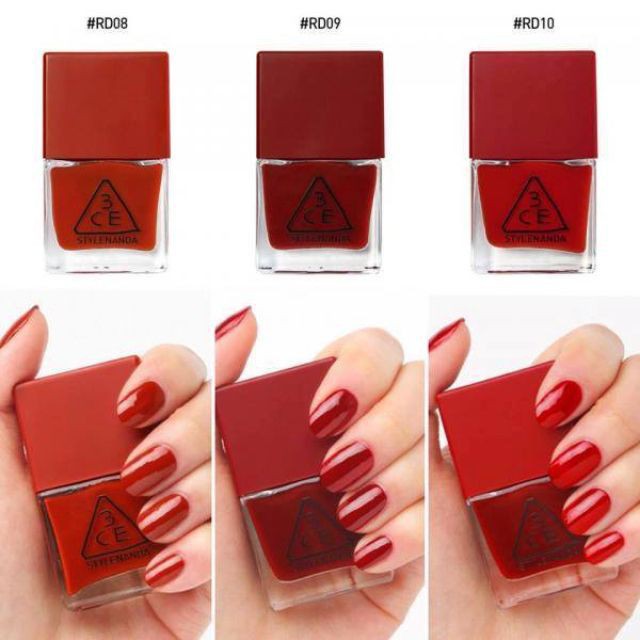 Sơn Móng Tay 3CE Red Recipe Long Lasting Nail Lacquer