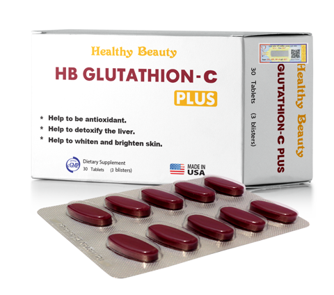 Viên uống bảo vệ sức khỏe, chống lão hóa da, giải độc gan HB Glutathion - C Plus