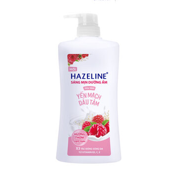 Sữa dưỡng thể Hazeline dưỡng ẩm sáng mịn da yến mạch và dâu tằm 230ml