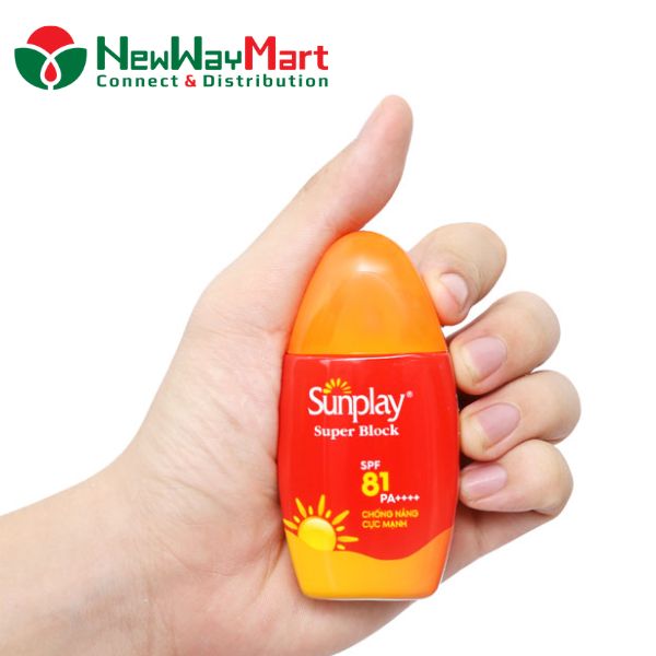 Kem chống nắng Sunplay Super Block dùng cho mặt được không? Da mụn dùng được không?