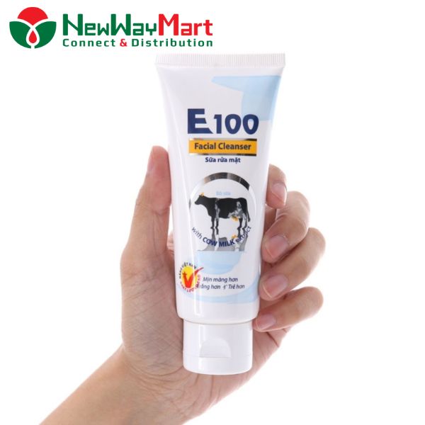 Giải đáp: Sữa rửa mặt E100 con bò có tốt không? Có trị mụn được không?