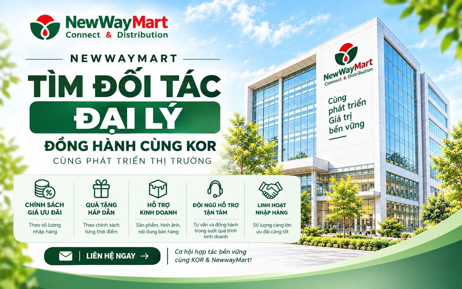 NewwayMart Tìm Đối Tác Đại Lý Kinh Doanh Mỹ Phẩm