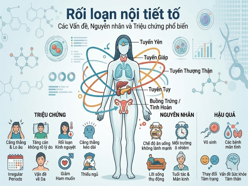 Rối Loạn Nội Tiết Tố Có Nguy Hiểm Không? Dấu Hiệu, Nguyên Nhân Và Cách Cải Thiện