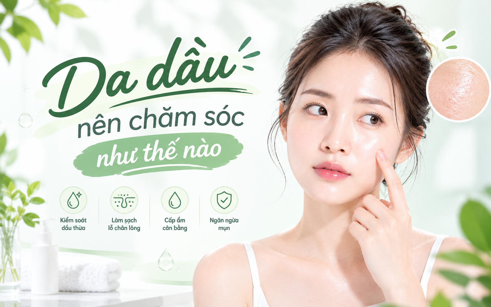 Da dầu nên chăm sóc như thế nào? Routine chăm sóc đúng cách