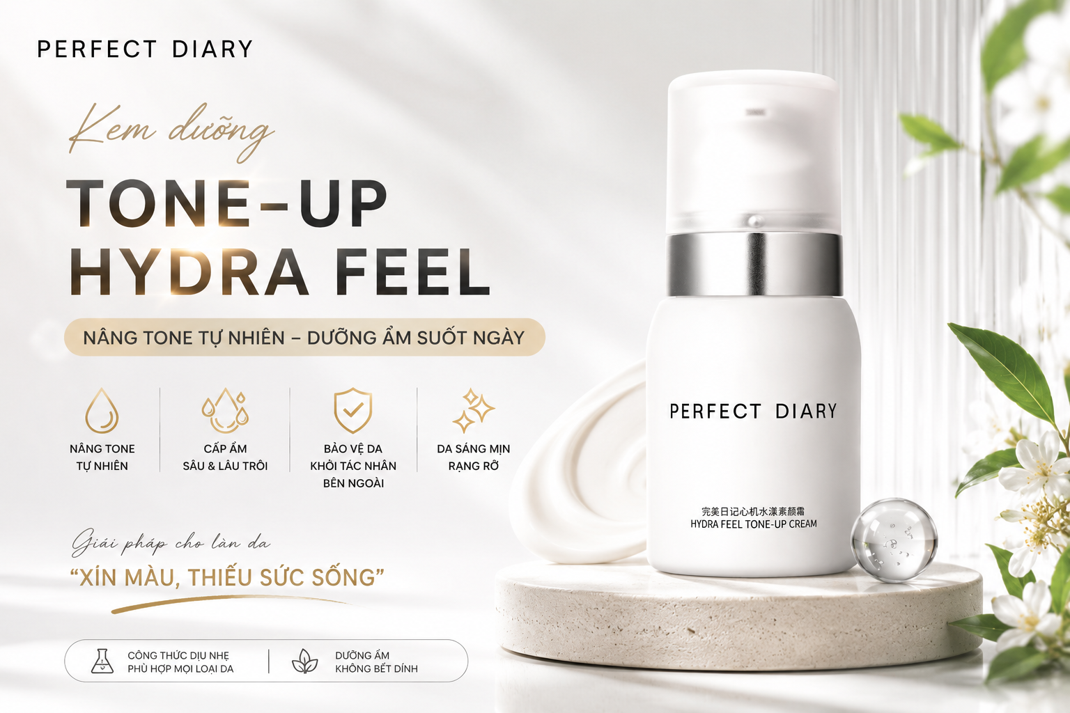 Kem Dưỡng Nâng Tone Perfect Diary Có Đáng Mua? Review Chi Tiết