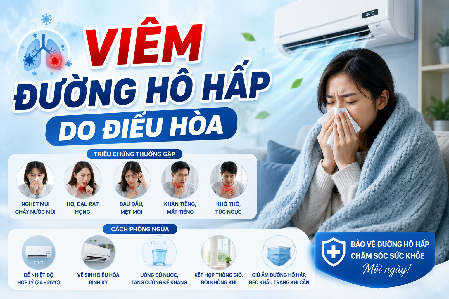 Viêm Đường Hô Hấp Do Điều Hòa: Nguyên Nhân Và Cách Phòng Tránh