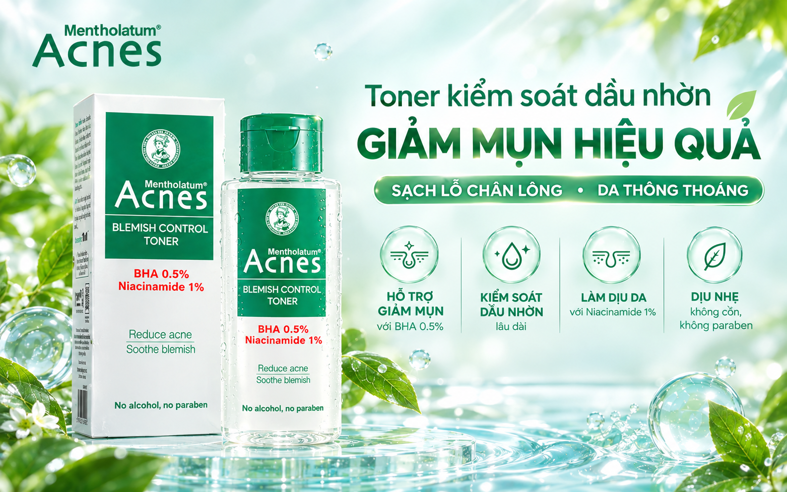 Acnes Blemish Control Toner có tốt không? Review chi tiết
