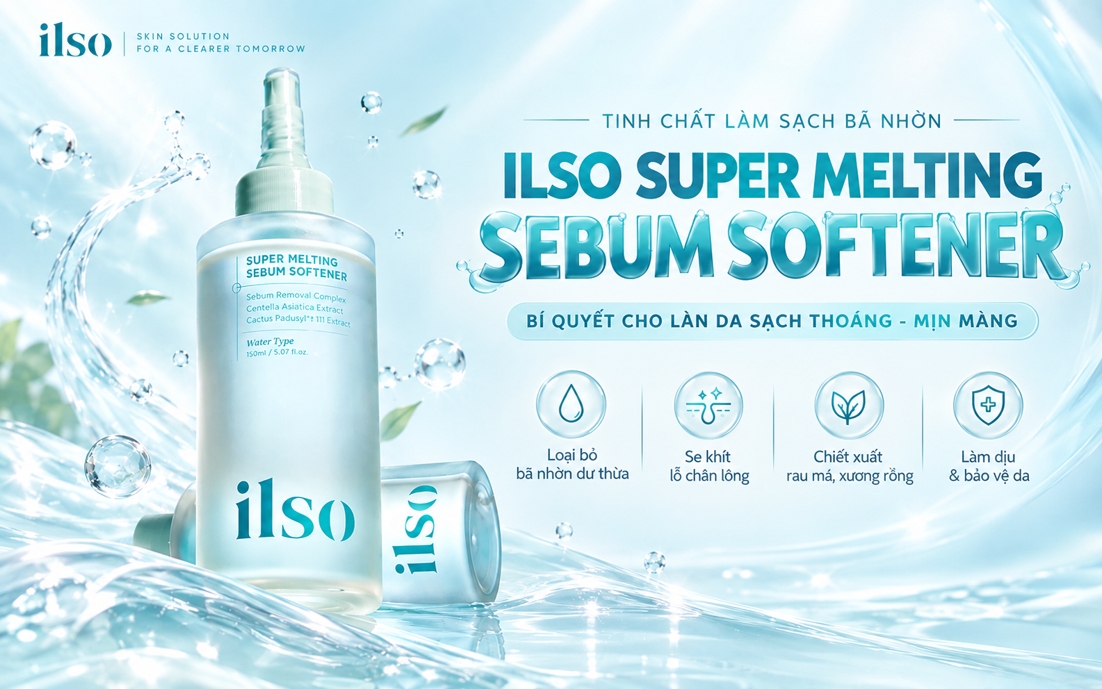 Tinh Chất Ủ Mụn Đầu Đen ilso - Giải Pháp Cho Làn Da Nhiều Bã Nhờn