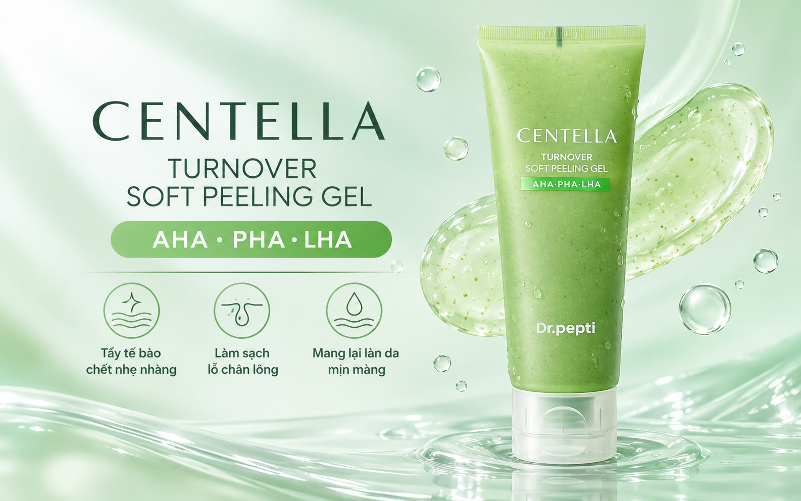 Gel tẩy da chết Dr.Pepti có tốt không? Review chi tiết