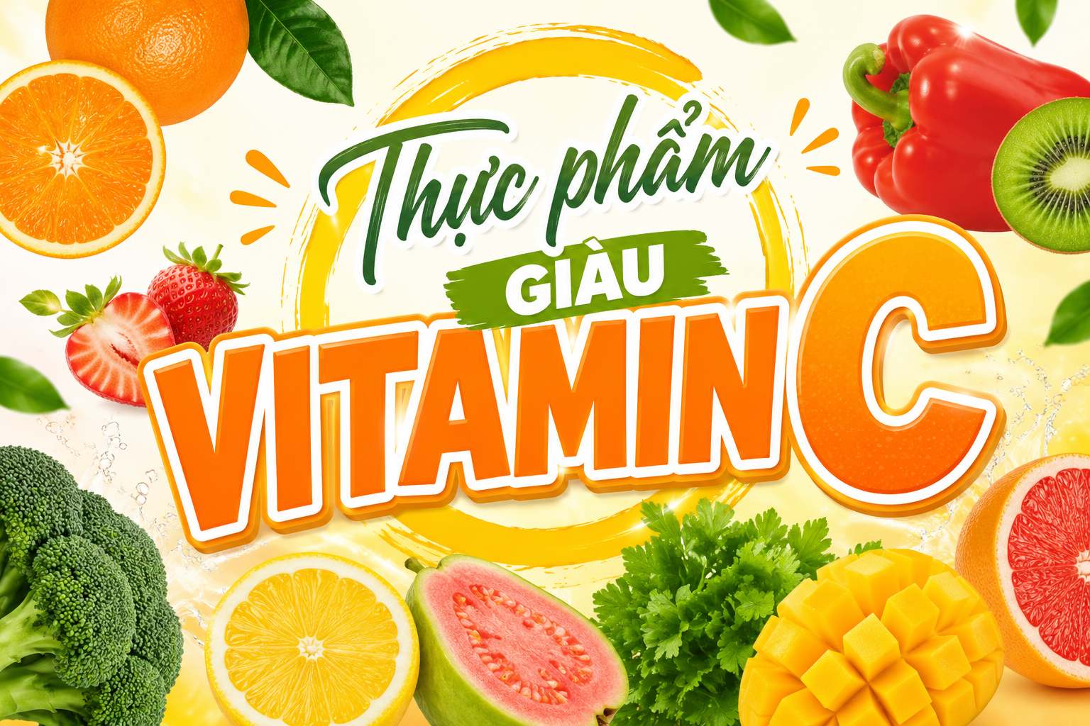 15 Thực Phẩm Giàu Vitamin C Tốt Cho Sức Khỏe, Tăng Sức Đề Kháng