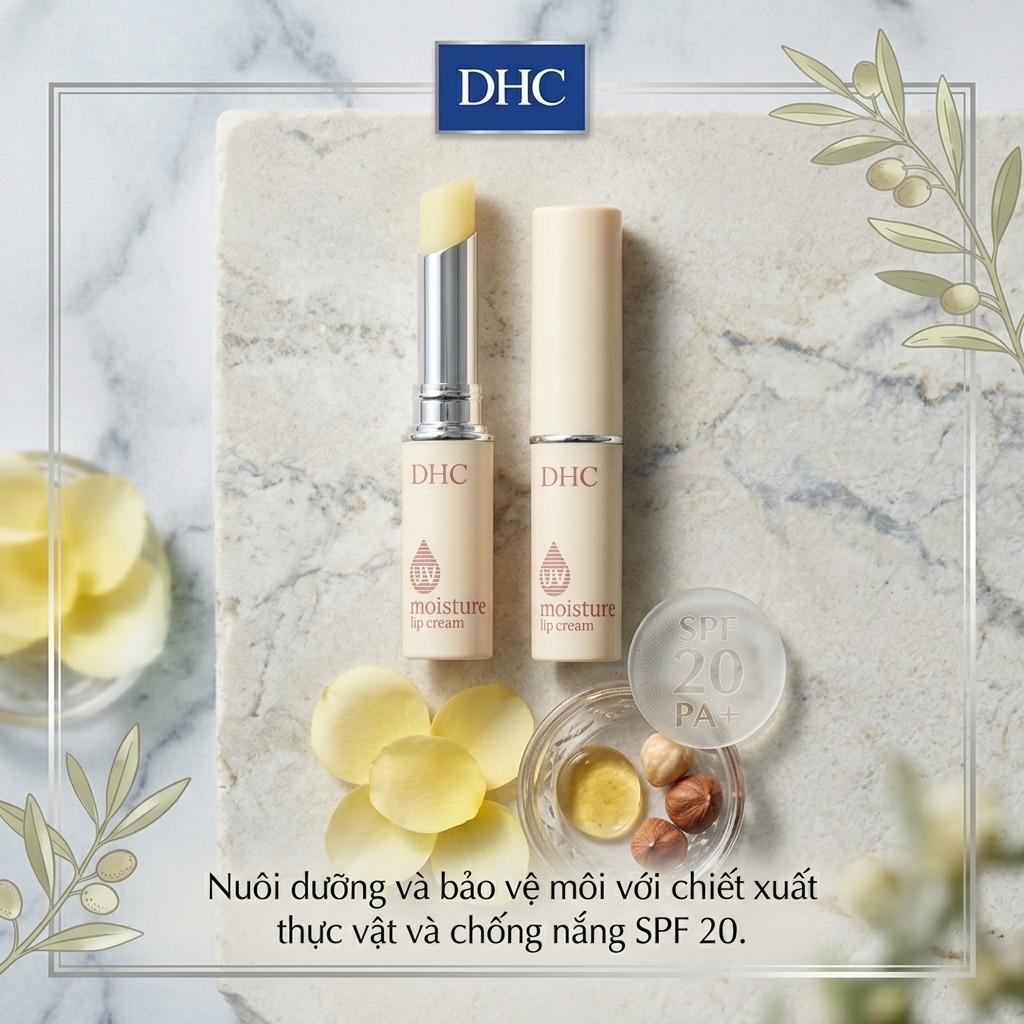 Son Dưỡng Môi DHC 20SPF – Giảm Thâm, Dưỡng Ẩm, Chống Nắng