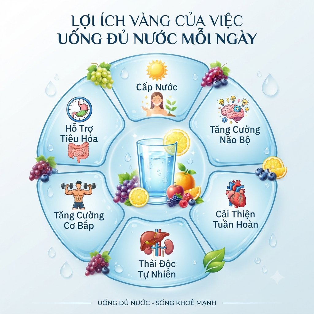 Uống Đủ Nước Mang Lại Lợi Ích Gì? Vai Trò Của Nước Với Sức Khỏe