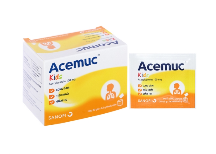 Cách dùng thuốc trị ho long đàm Acemuc kids và những lưu ý!