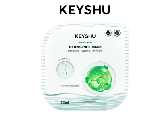 Review mặt nạ Keyshu xơ rau má Centella Fiber, dưỡng ẩm, làm mềm da có tốt không?