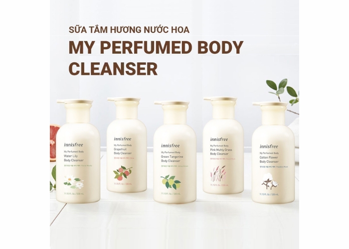 Review sữa tắm Innisfree My Perfumed Body Cleanser hương nước hoa có tốt không ?