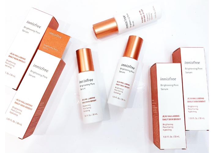 Review Serum Innisfree Brightening Pore có tốt không ? Dưỡng da, se khít lỗ chân lông