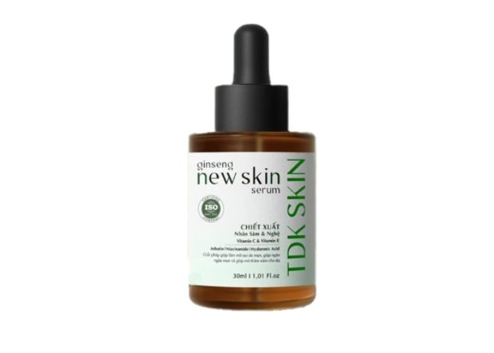 Serum Ginseng New Skin ngừa sẹo rỗ đào thải mụn, giúp giảm thâm sẹo tốt không?