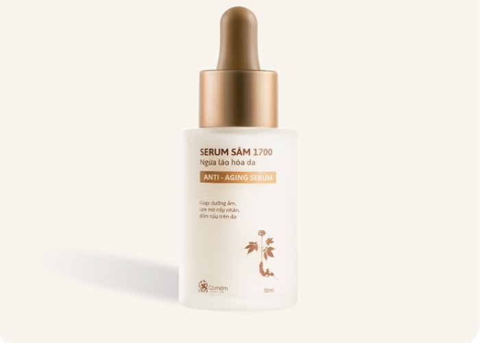 Serum Sâm 1700 Cỏ Mềm có ngừa lão hóa cho da tôt không?
