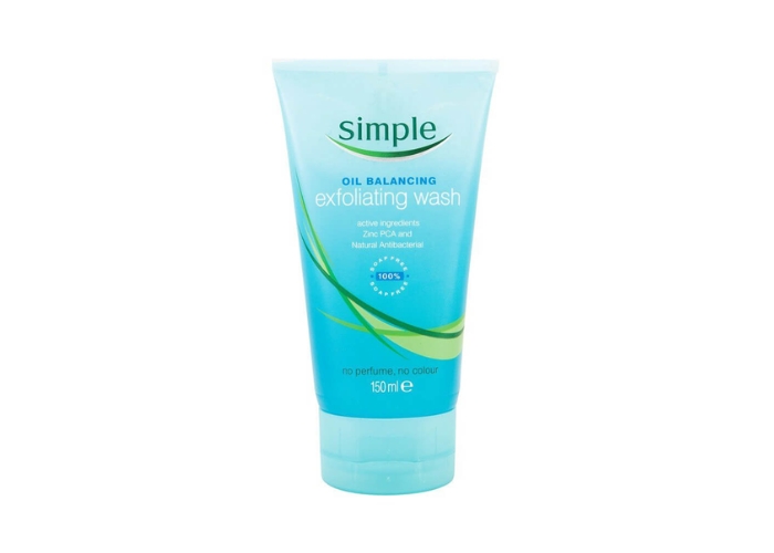 Sữa rửa mặt da mụn Simple Clear Skin Oil Balancing Exfoliating Wash