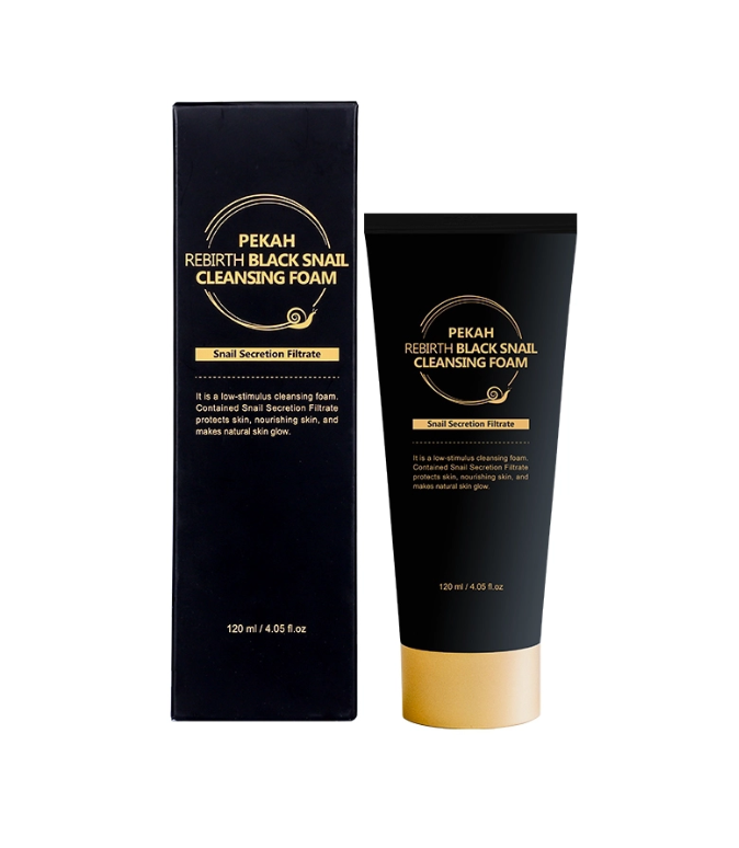 Sữa Rửa Mặt Phục Hồi Ốc Sên PEKAH - PEKAH Rebirth Black Snail Cleansing Foam 120ml