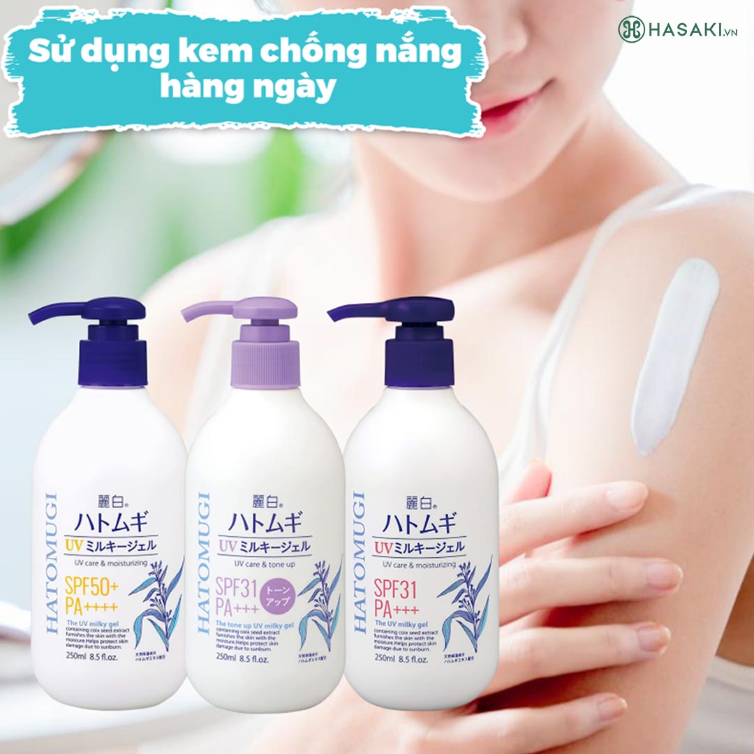 Review kem chống nắng Hatomugi có tốt không? Có mấy loại?