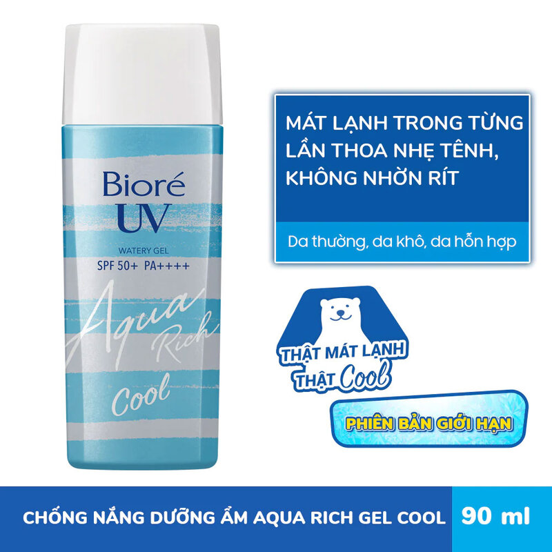 [Bản Giới Hạn] Gel Chống Nắng Bioré Màng Nước Mát Lạnh 90ml