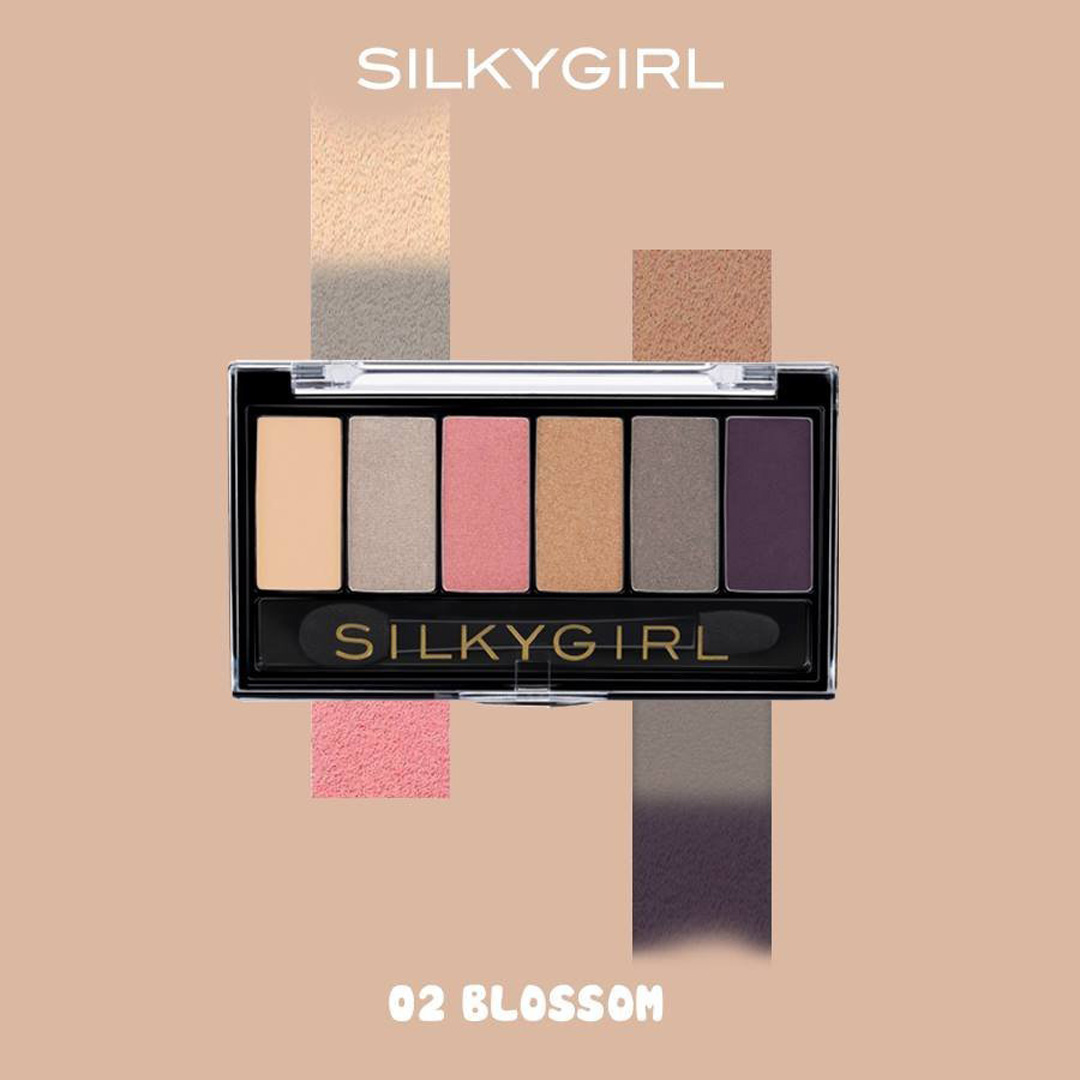 Bảng Phấn Mắt Silkygirl 6 Màu 02 Blossom 6g 