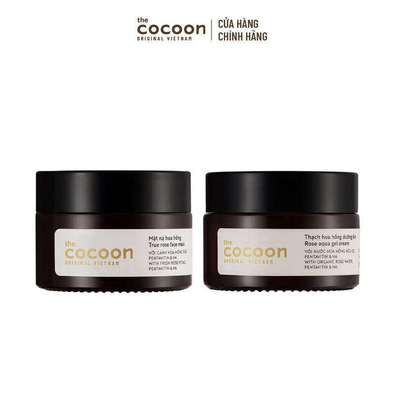 Bộ Đôi Cocoon Mặt Nạ & Kem Dưỡng Cấp Ẩm Từ Hoa Hồng