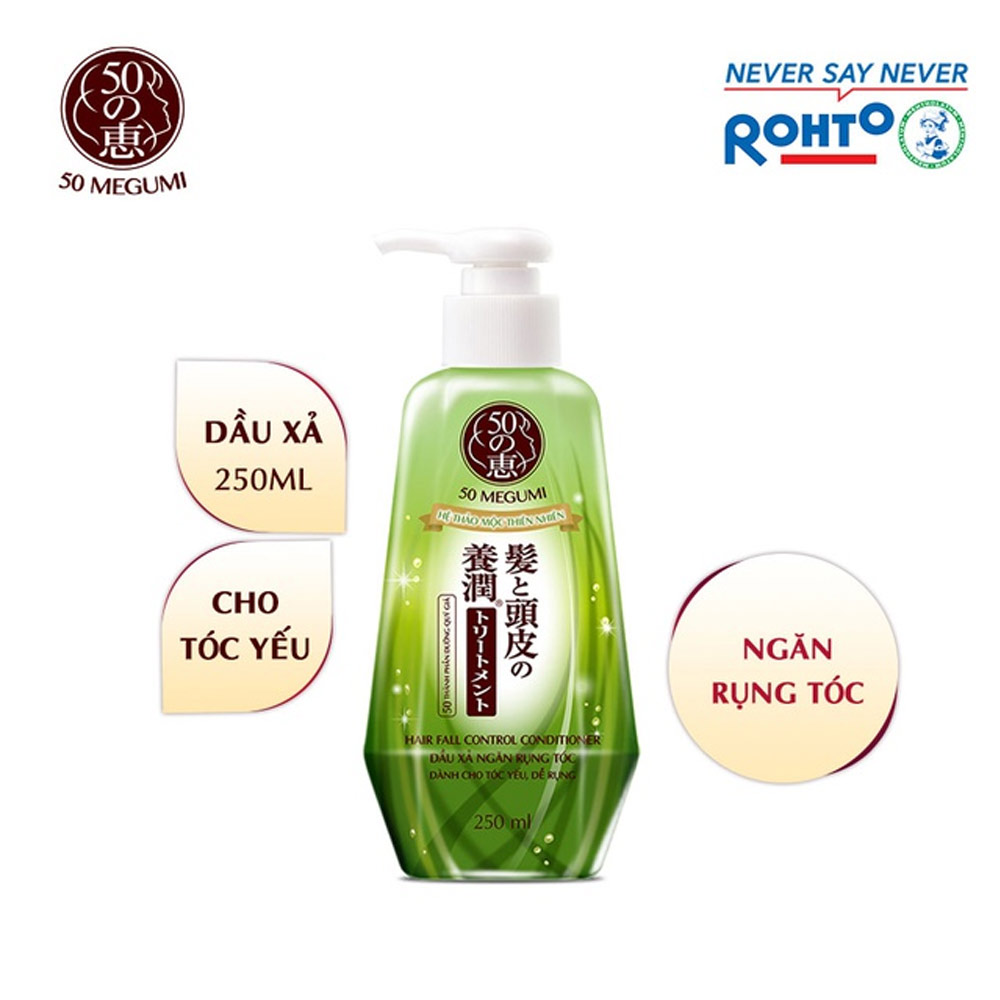 Dầu Xả 50 Megumi Ngăn Ngừa Rụng Tóc Cho Tóc Yếu 250ml