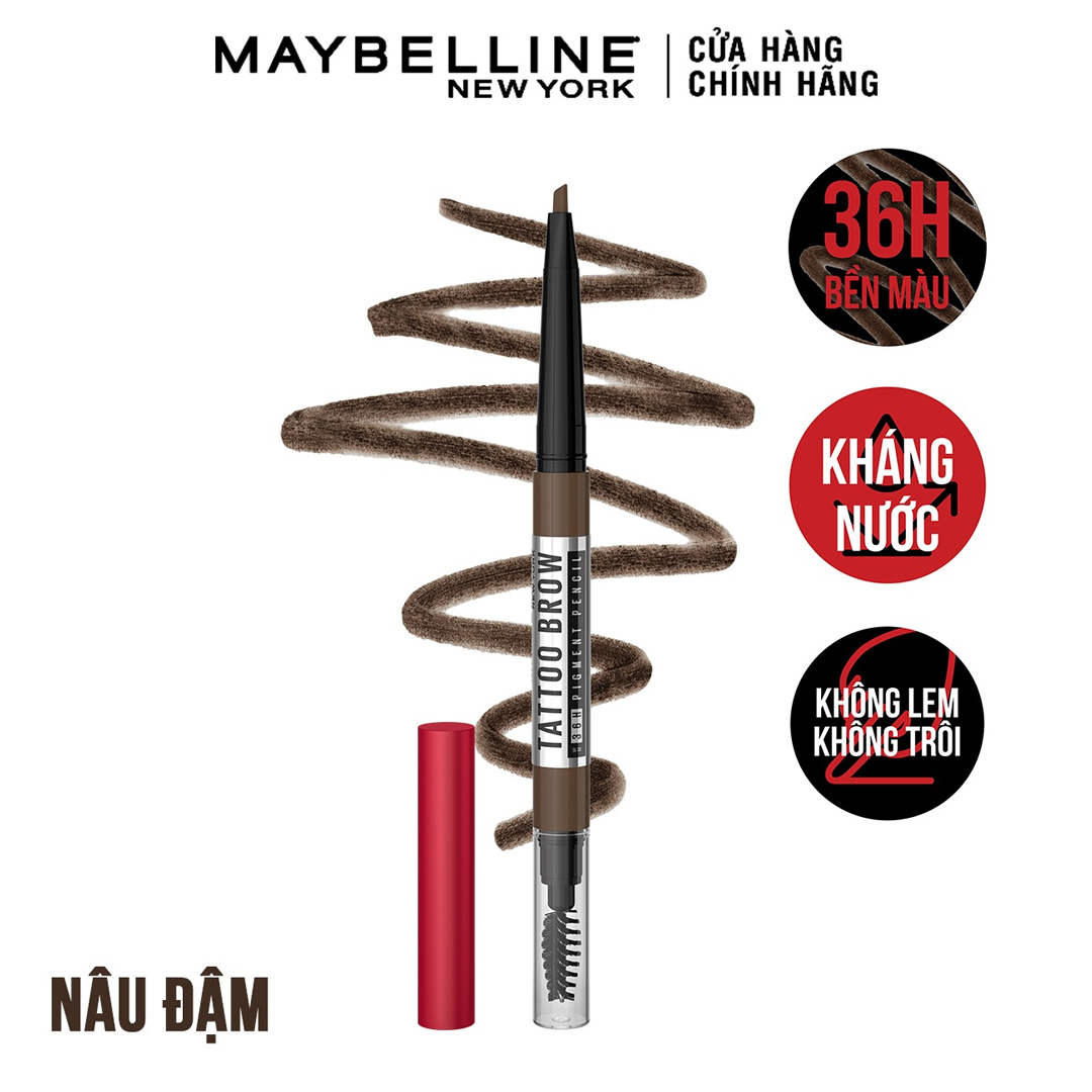 Chì Kẻ Mày Maybelline 36H Lâu Trôi 02 Nâu Tự Nhiên 0.25g