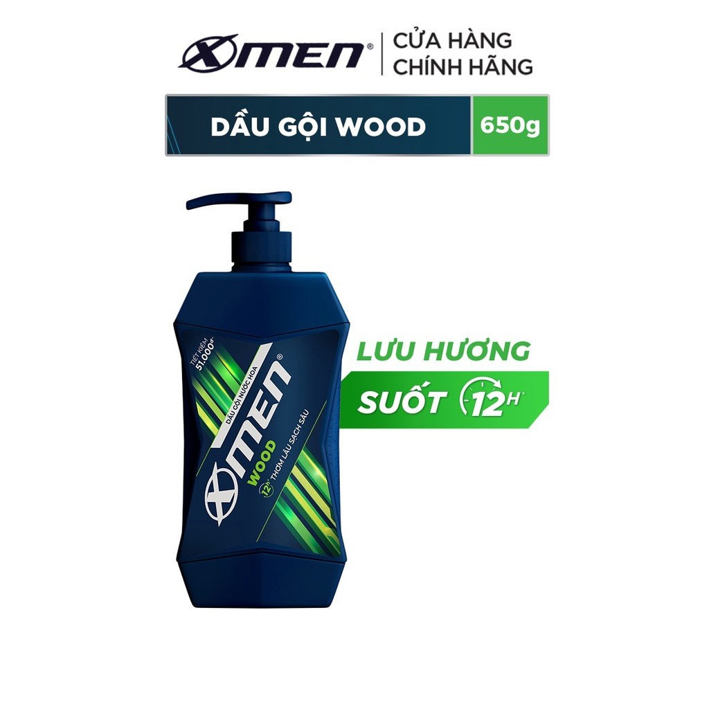 Dầu Gội X-Men Nước Hoa Fire Thơm Lâu Sạch Sâu 650g