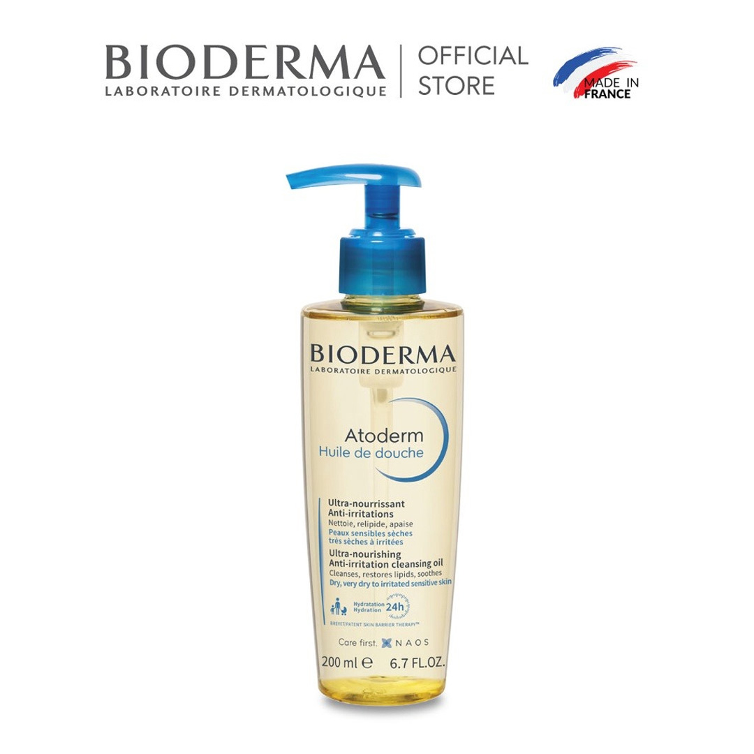 Dầu Tắm Bioderma Làm Sạch & Làm Dịu Da Khô, Nhạy Cảm