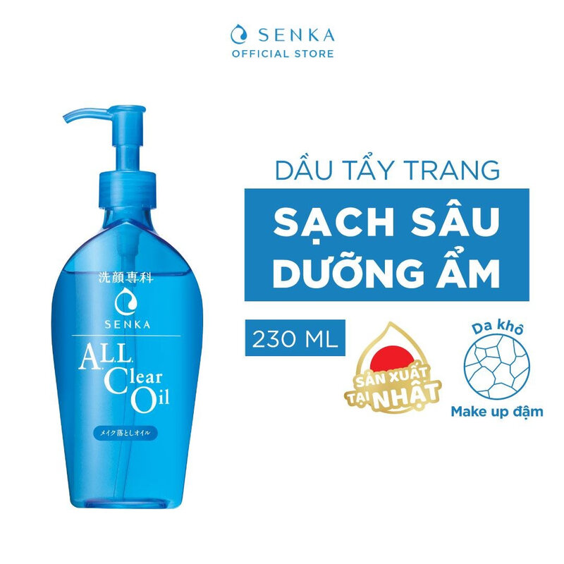 Dầu Tẩy Trang Senka Làm Sạch Sâu, Dưỡng Ẩm Da 230ml