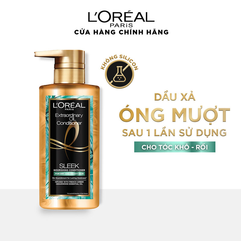 Dầu Xả L'Oreal Paris Dưỡng Tóc Suôn Mượt Tóc Cao Cấp 440ml