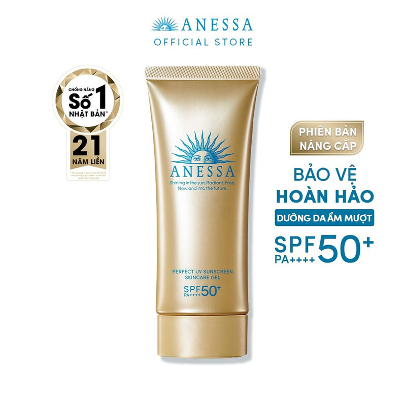 Gel Chống Nắng Anessa Dưỡng Ẩm Bảo Vệ Hoàn Hảo 90g (Mẫu Mới 2022)