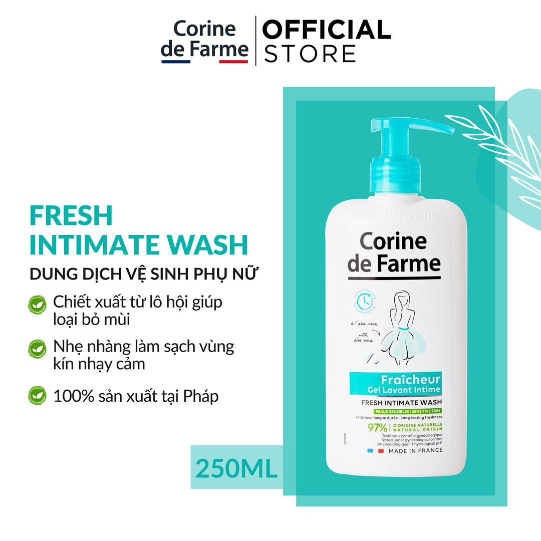 Dung Dịch Vệ Sinh Phụ Nữ Corine de Farme Intimate Gel 250ml