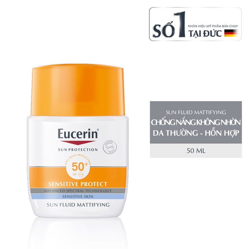 Kem Chống Nắng Eucerin Cho Da Thường, Da Hỗn Hợp 50ml