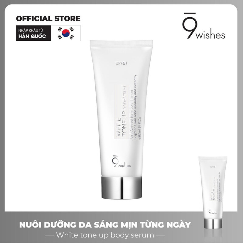 Kem Dưỡng 9Wishes Nâng Tone, Sáng Da Toàn Thân 150ml