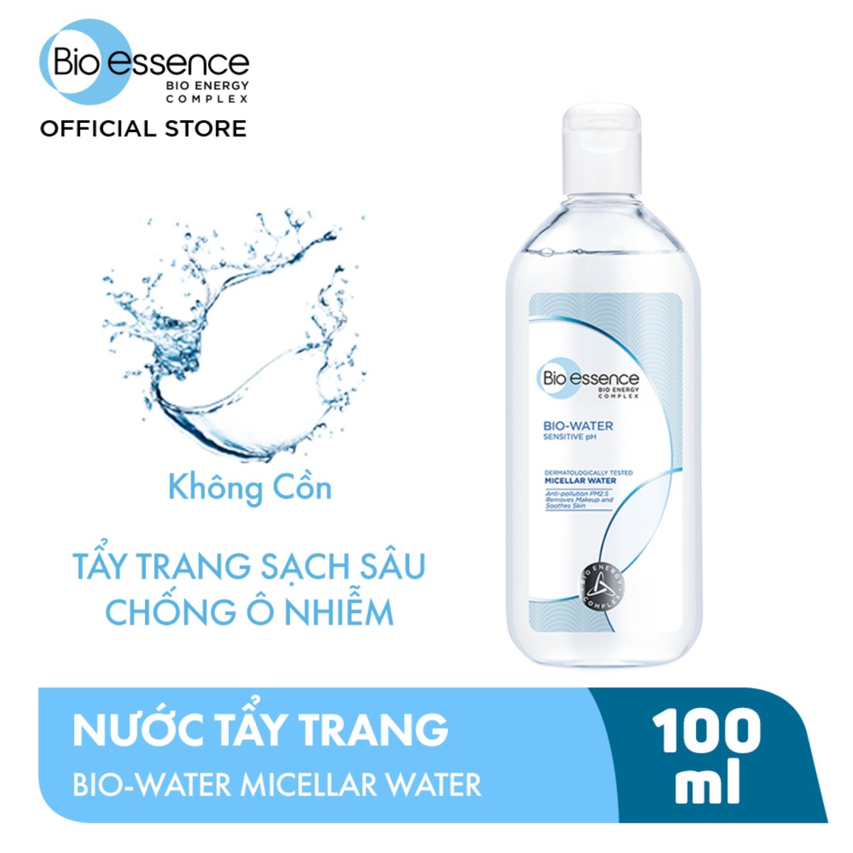 Nước Tẩy Trang Bio-essence Không Cồn Sạch Sâu Da 400ml