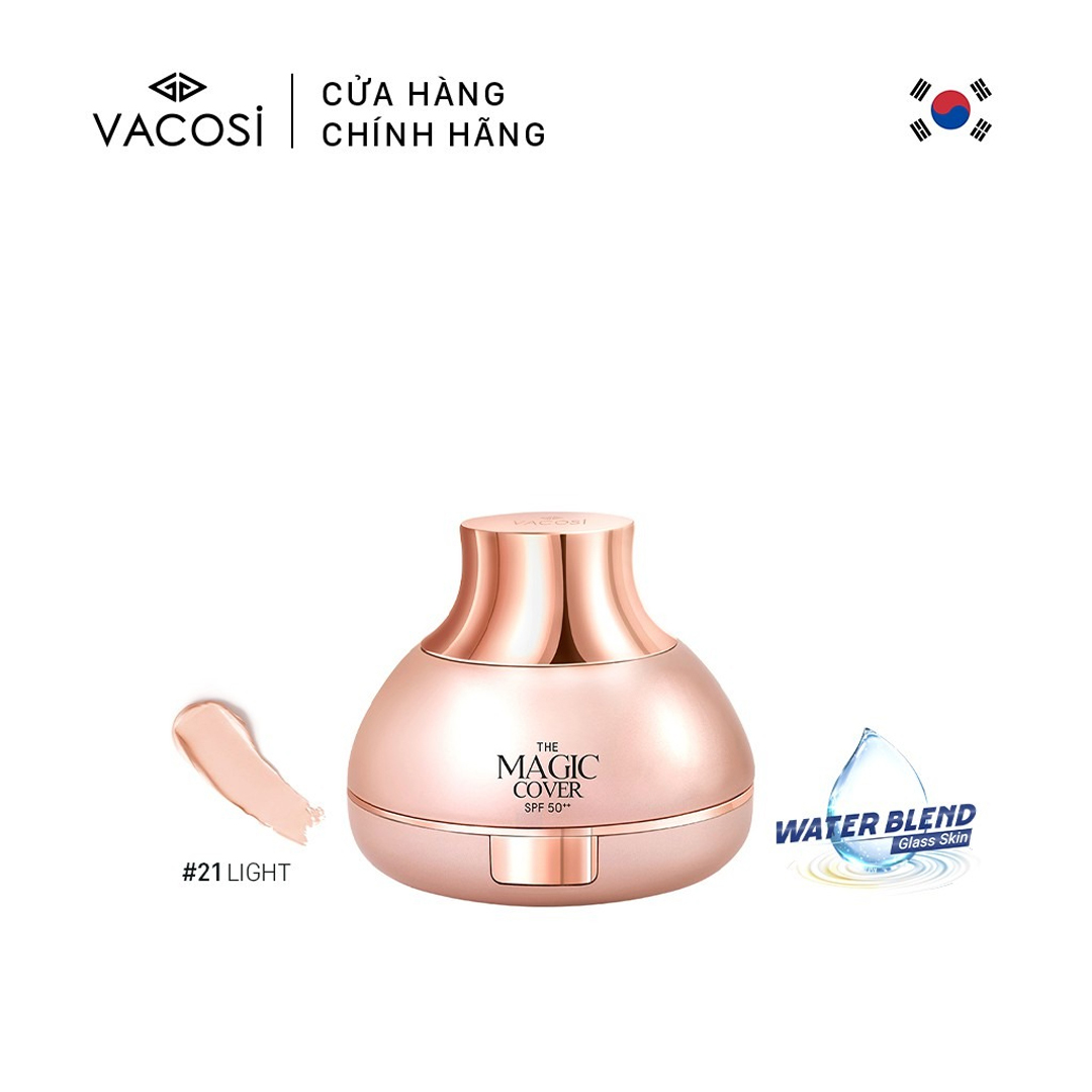 Phấn Nước Trang Điểm Vacosi 22 Natural Màu Tự Nhiên 13g
